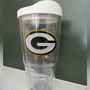 Tervis Green Bay Packers 24 oz Insulated Clear Tumbler with Lid, Hot or Cold